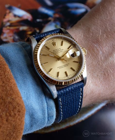 rolex datejust lederarmband|rolex datejust 36mm strap.